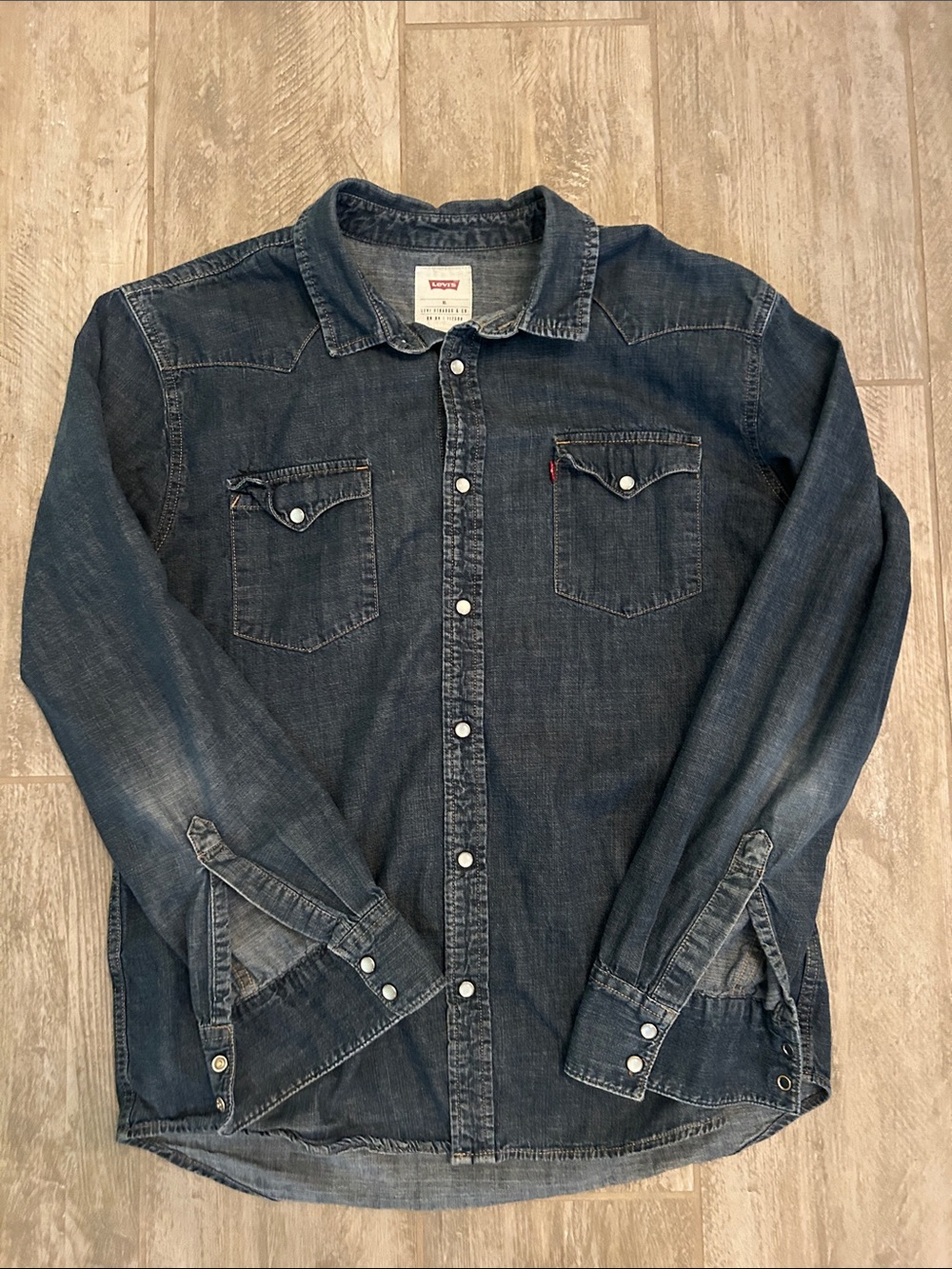 Levi's Indigo Blue Denim Western Shirt